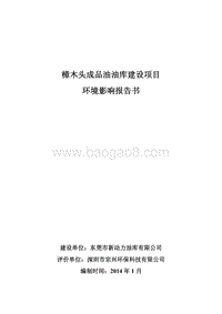 XX地成品油油库建设项目环境影响评价报告书 - 副本 - 副本.pdf