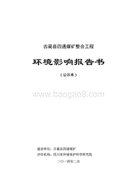 XX煤矿整合工程环境影响评价报告书.pdf