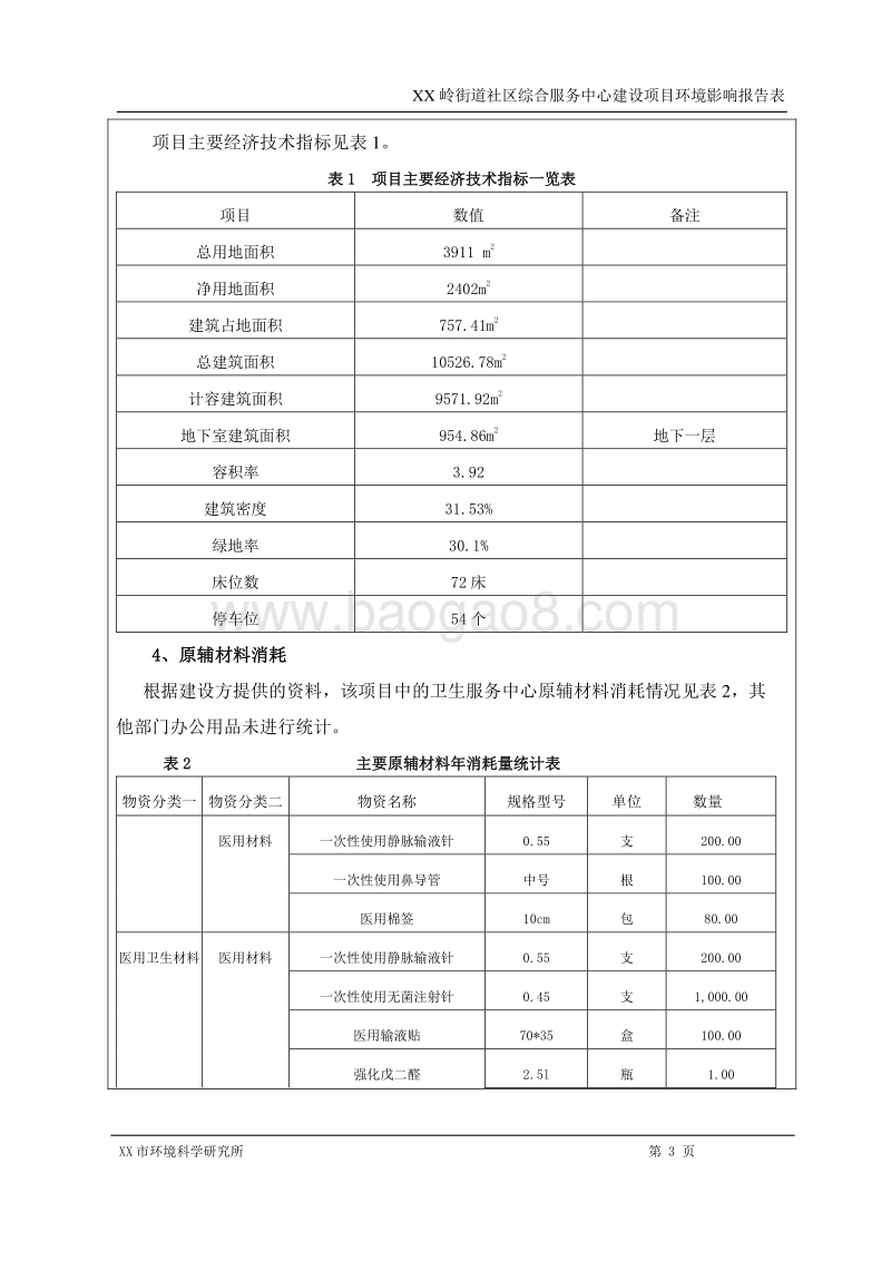 XX社区综合服务中心环境影响评价报告表.doc_第3页