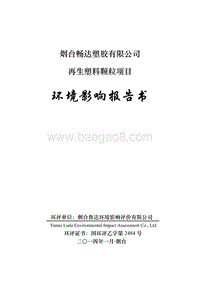 XX厂再生塑料颗粒项目环境影响评价报告书.pdf