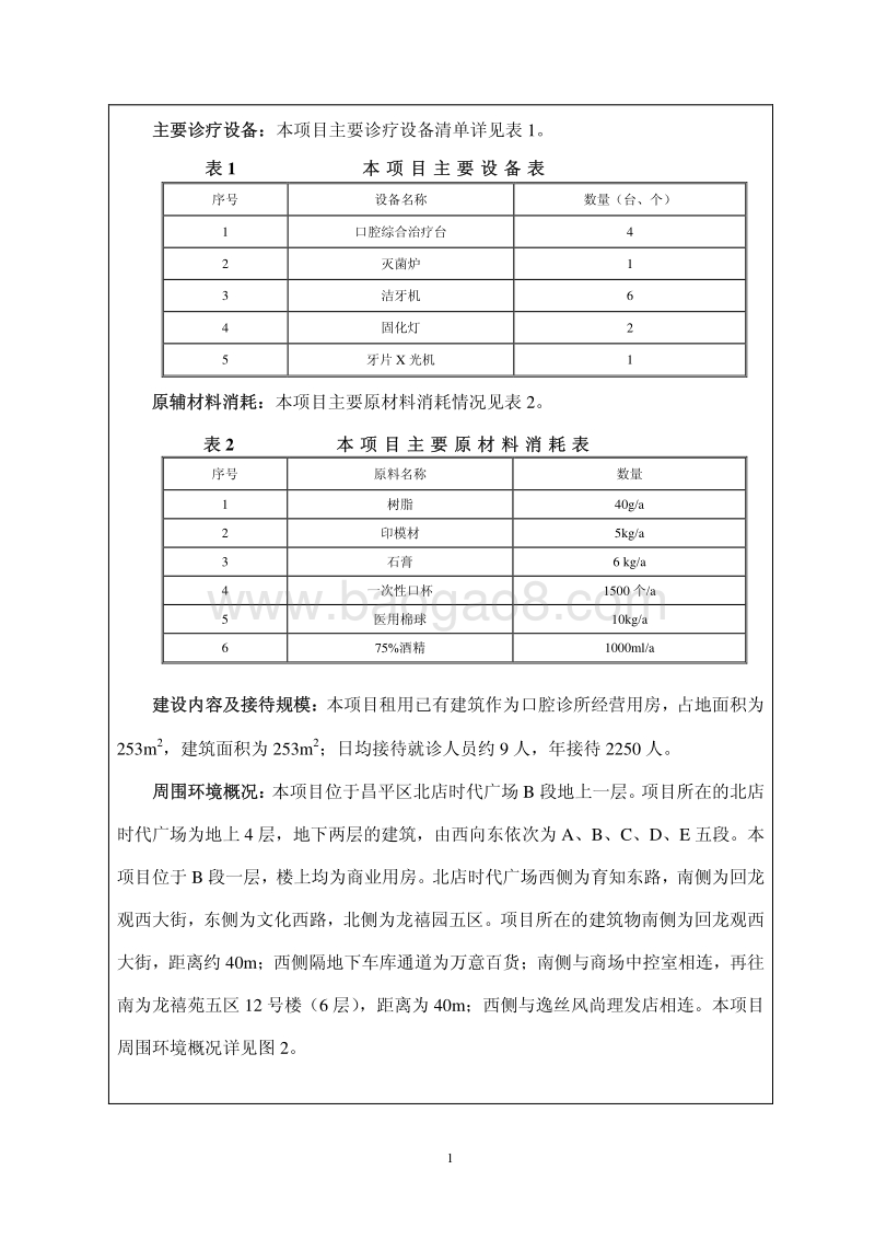 XX口腔门诊部环境影响评价报告表.pdf_第3页