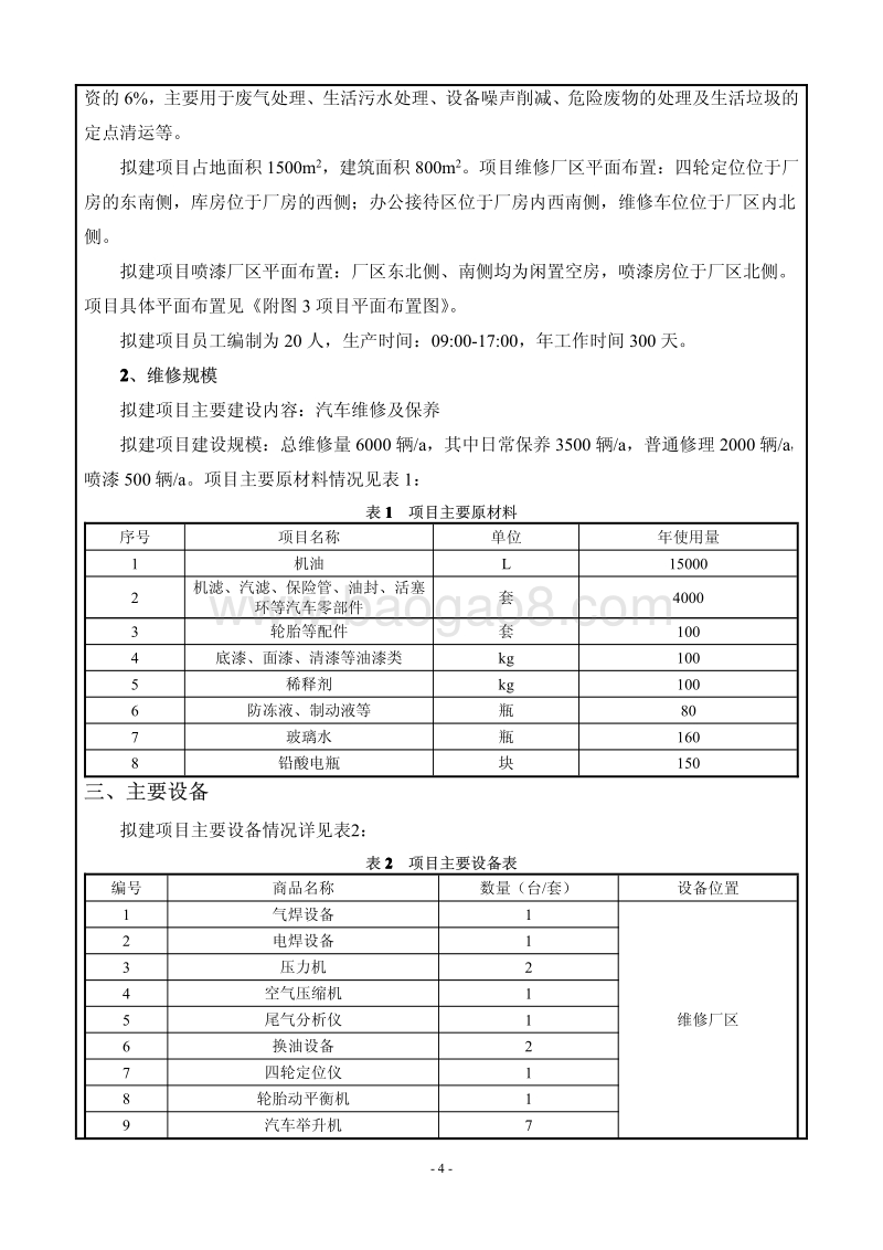 XX汽车修理厂环境影响评价报告表.pdf_第4页