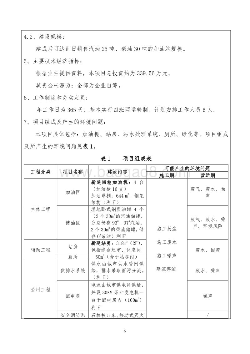 XX加油站改造项目环境影响评价报告表.doc_第5页