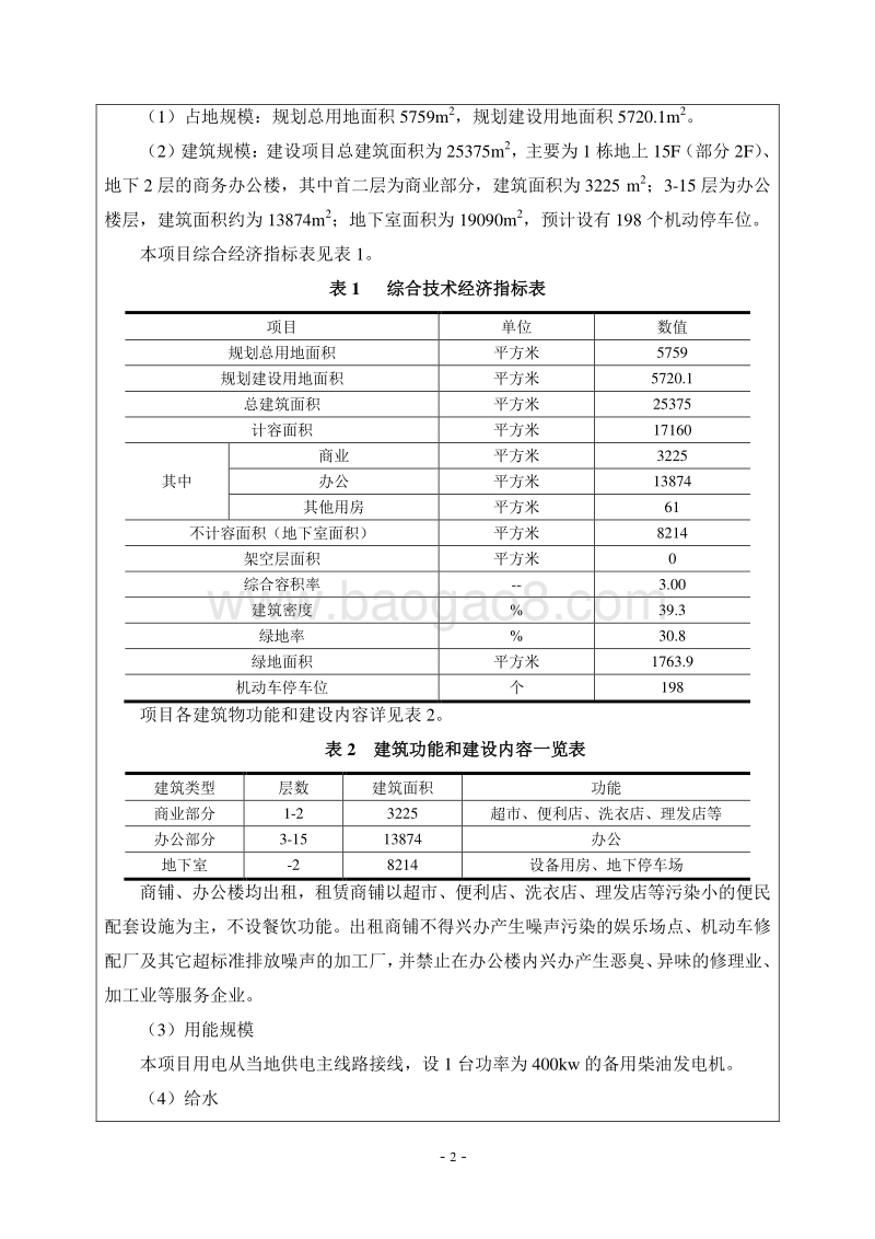 XX商业大厦建设项目环境影响评价报告表.doc_第5页
