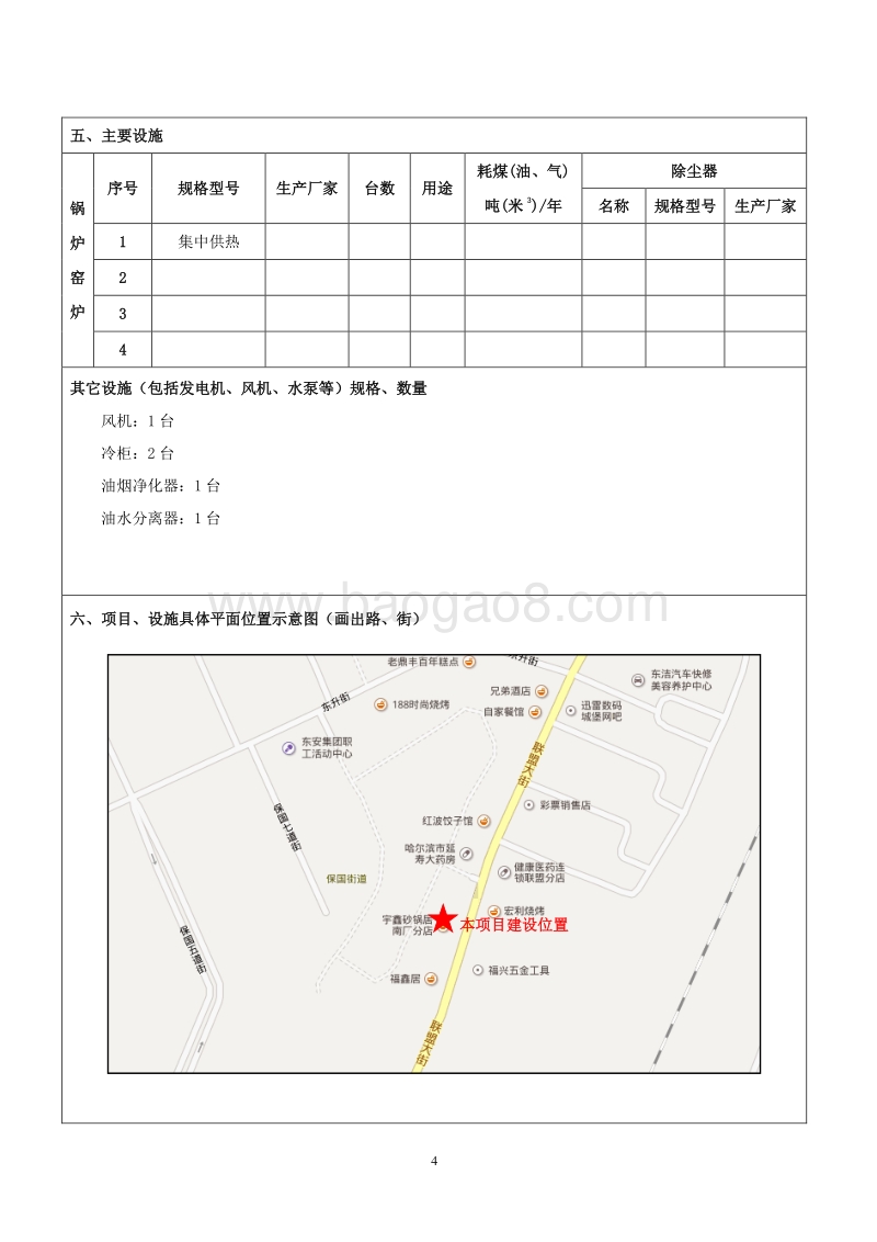 XX快餐店环境影响评价报告表.doc_第4页