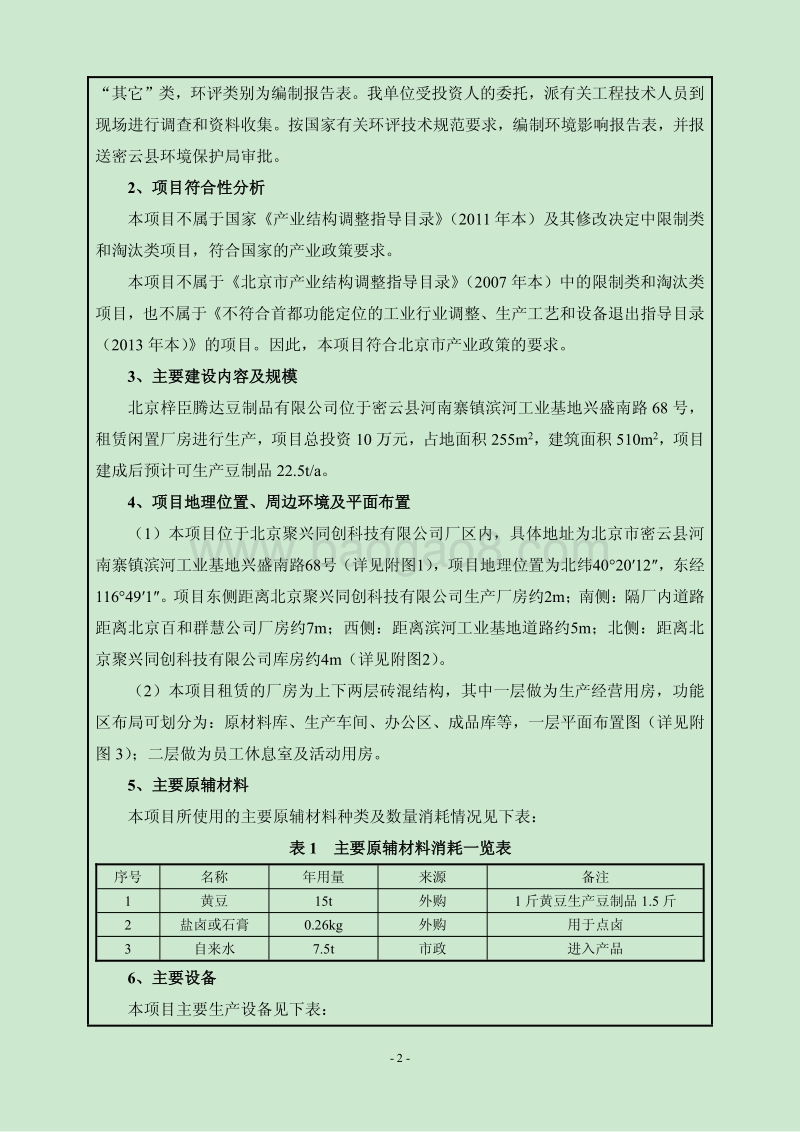XX豆制品有限公司环境影响评价报告表.pdf_第3页
