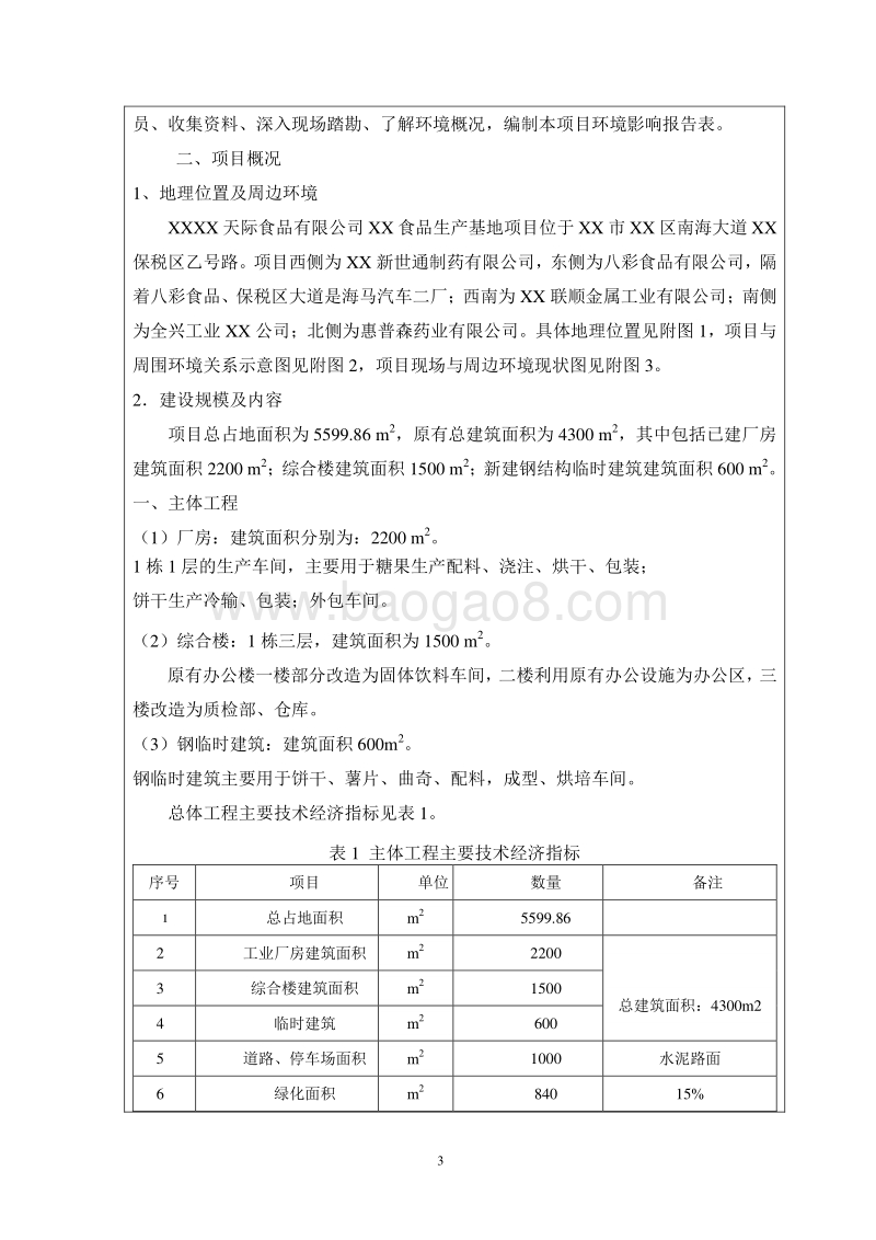 XX公司海口食品生产基地项目环境影响评价报告表.doc_第4页