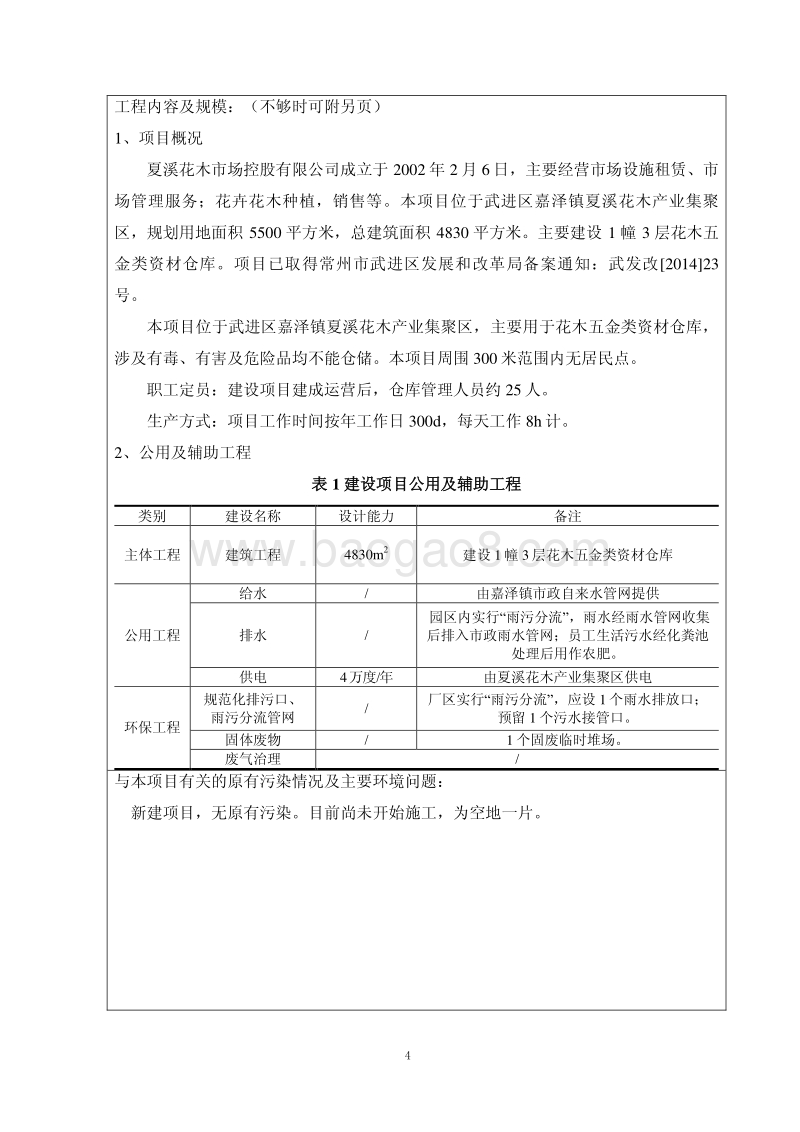 XX公司花木五金类资材仓库项目环境影响报告表.pdf_第4页