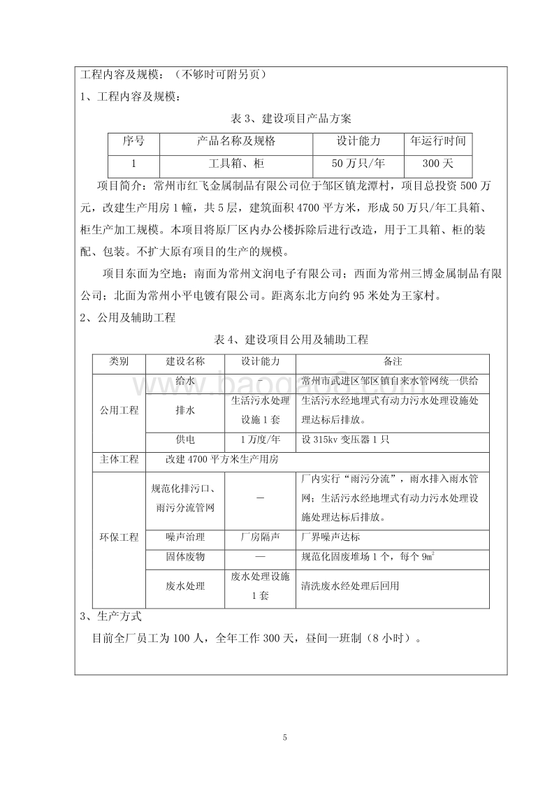 XX厂工具箱、柜项目环境影响评价报告表.pdf_第5页