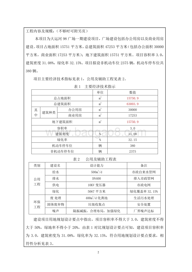 XX广场环境影响评价报告表.doc_第4页