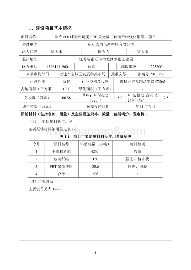 XX厂采光板项目环境影响评价报告表.pdf_第4页
