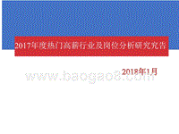 2017年度热门高薪行业及岗位分析研究报告.pptx