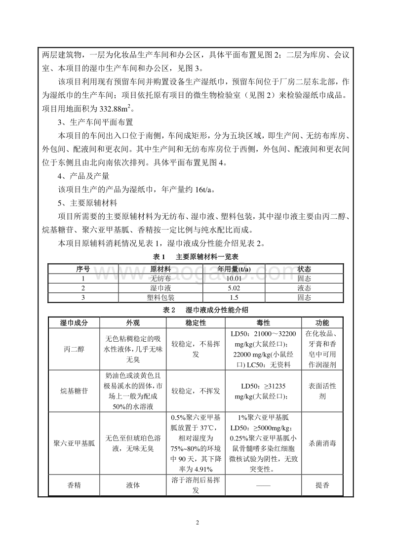 XX厂湿纸巾生产环境影响评价报告表.pdf_第5页