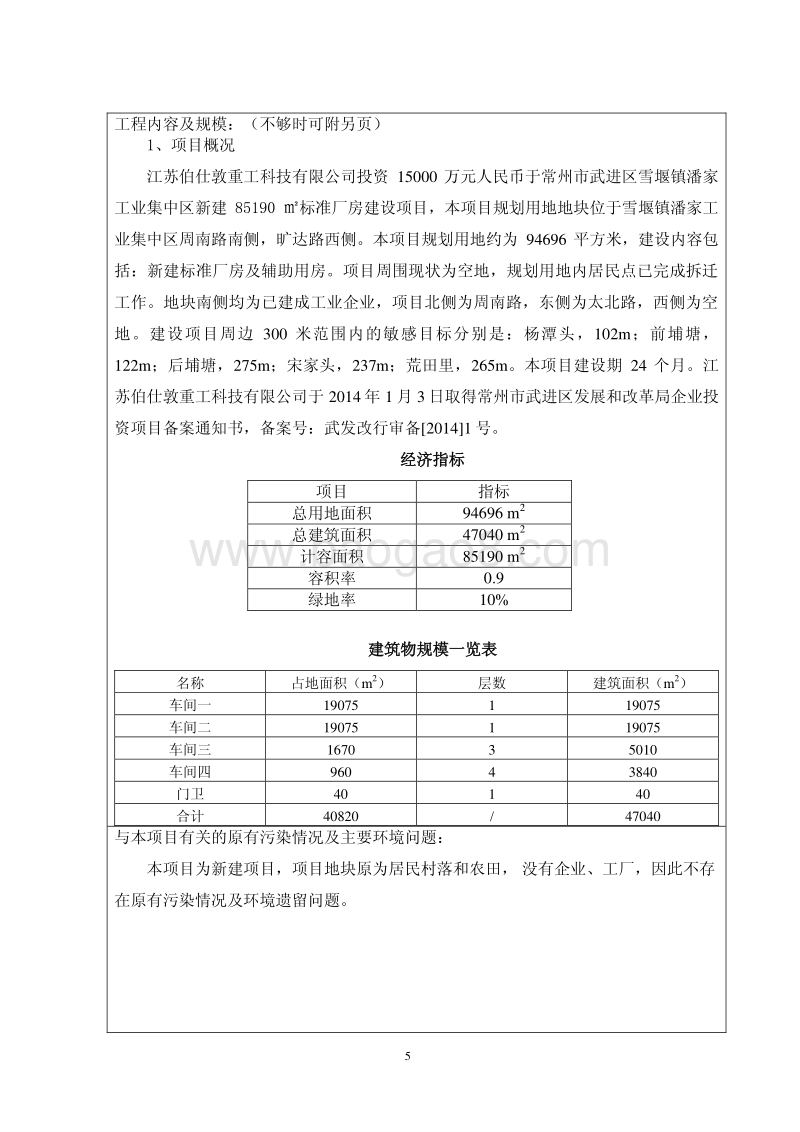 XX公司标准厂房建设环境影响报告表.pdf_第5页