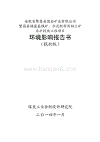 XX矿业有限公司环境影响评估报告表.pdf