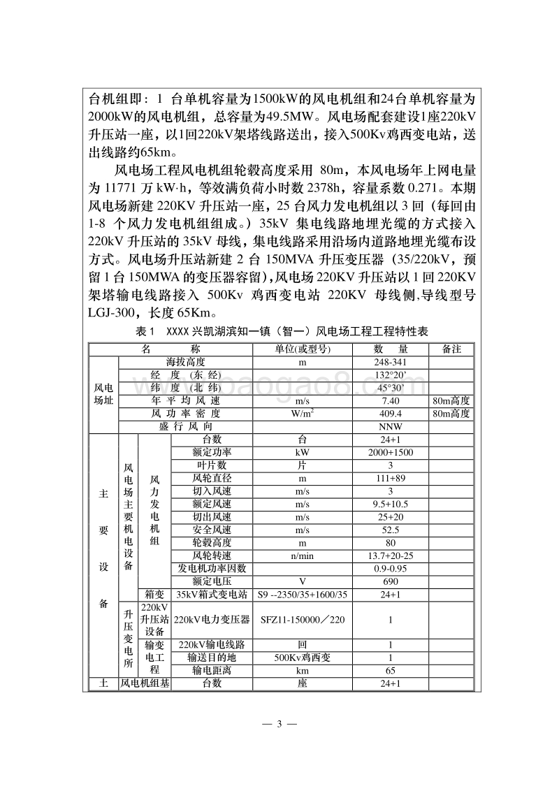 XX风电场工程环境影响评价报告表.doc_第5页