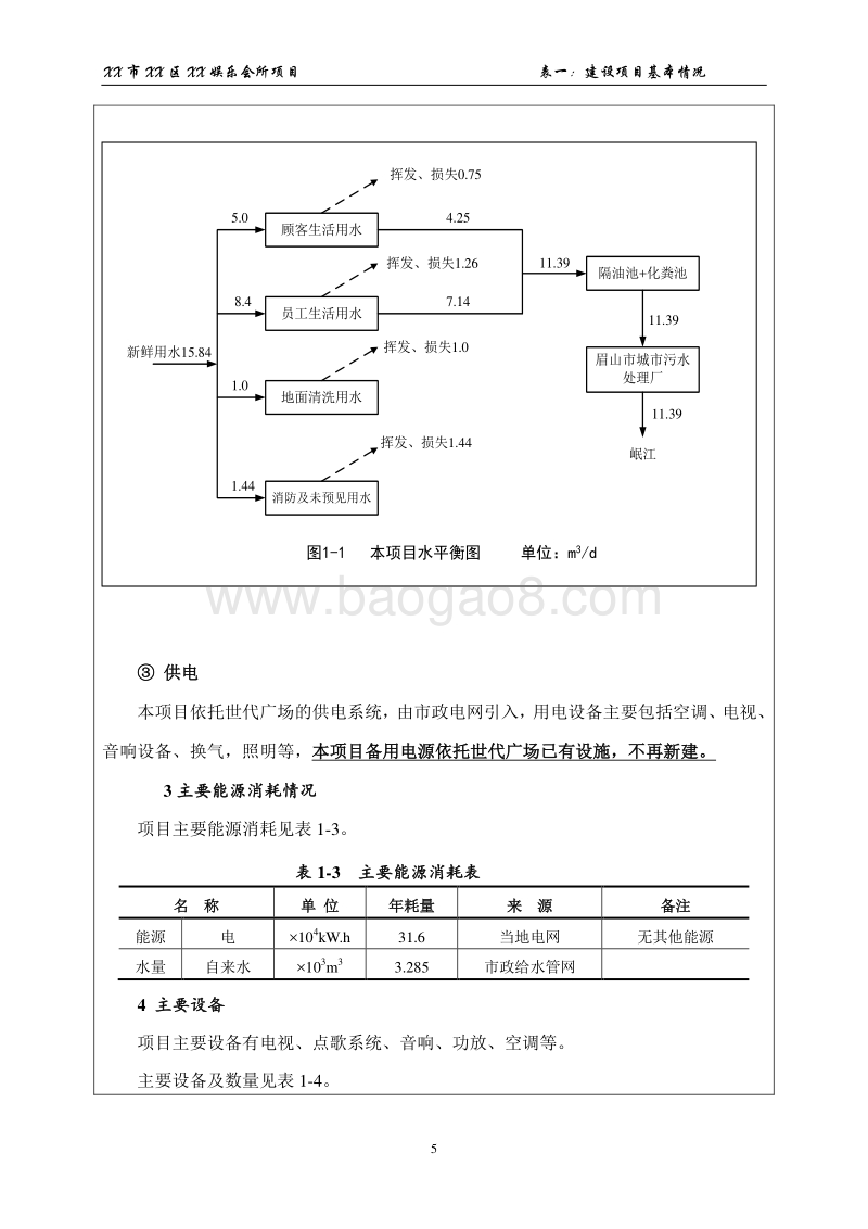 XX娱乐会所项目环境影响评估报告表.doc_第5页