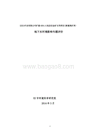 XX公司金矿石利用项目环境影响评价报告书.doc