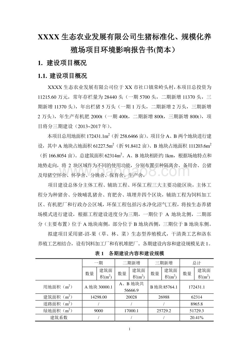 XX公司生猪养殖场项目环境影响评估报告表.doc_第2页