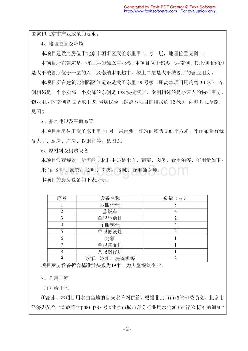 XX餐饮管理有限公司环境影响评价报告表.pdf_第2页