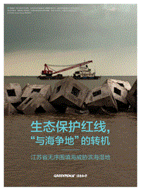 生态保护红线，“与海争地”的转机——江苏省无序围填海威胁滨海湿地.pdf