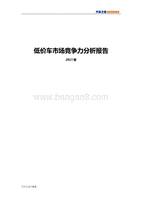 2017版低价车市场竞争力分析报告.pdf