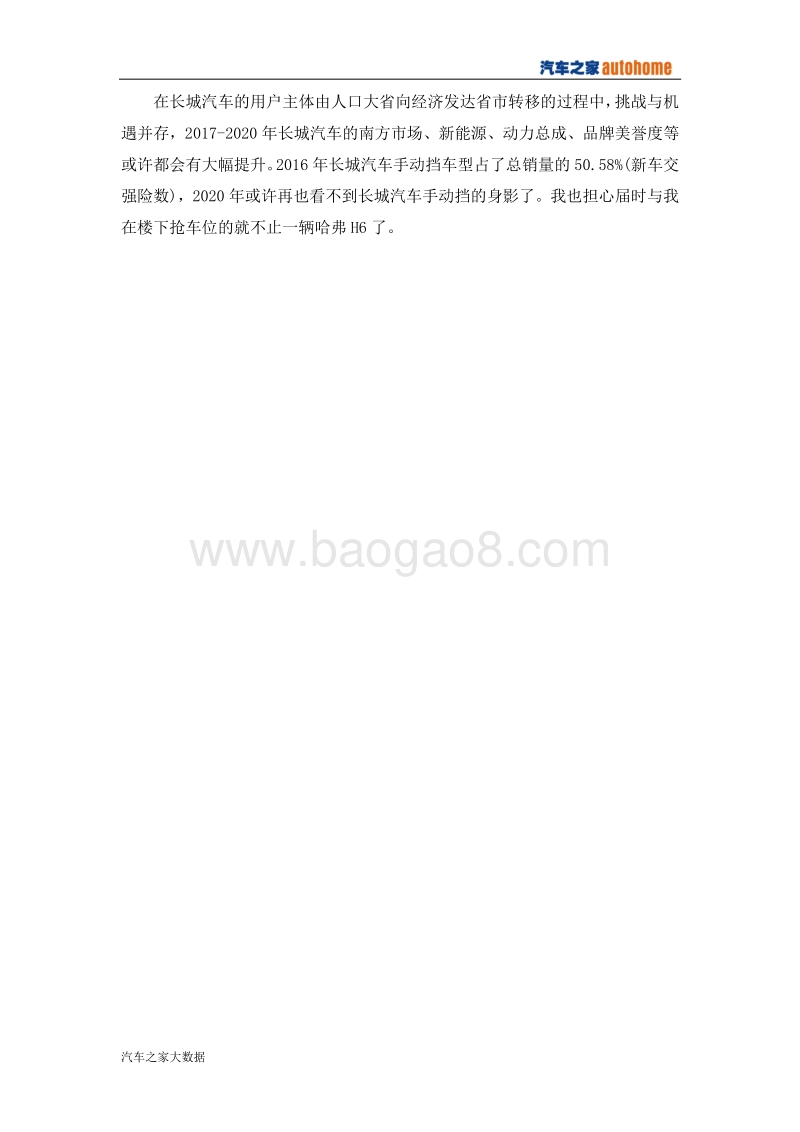 2017版长城汽车市场竞争力分析报告.pdf_第5页
