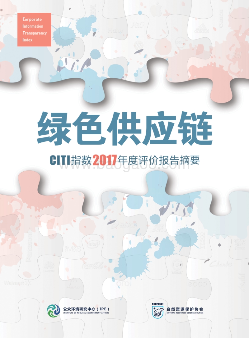 绿色供应链——CITI指数2017年度评价报告摘要.pdf_第1页