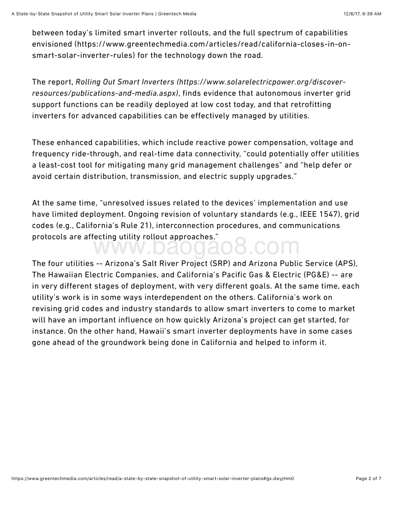 GTM A State-by-State Snapshot of Utility Smart Solar Inverter Plans  Greentech Media.pdf_第2页