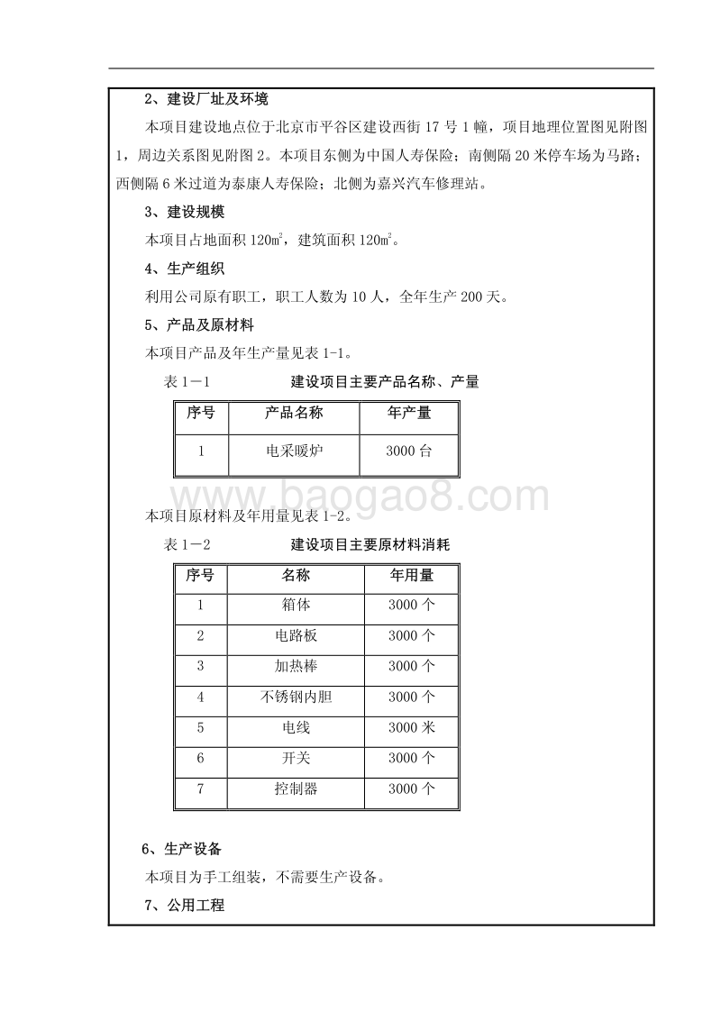 XX科技公司电采暖炉项目环境影响评价报告表.pdf_第5页