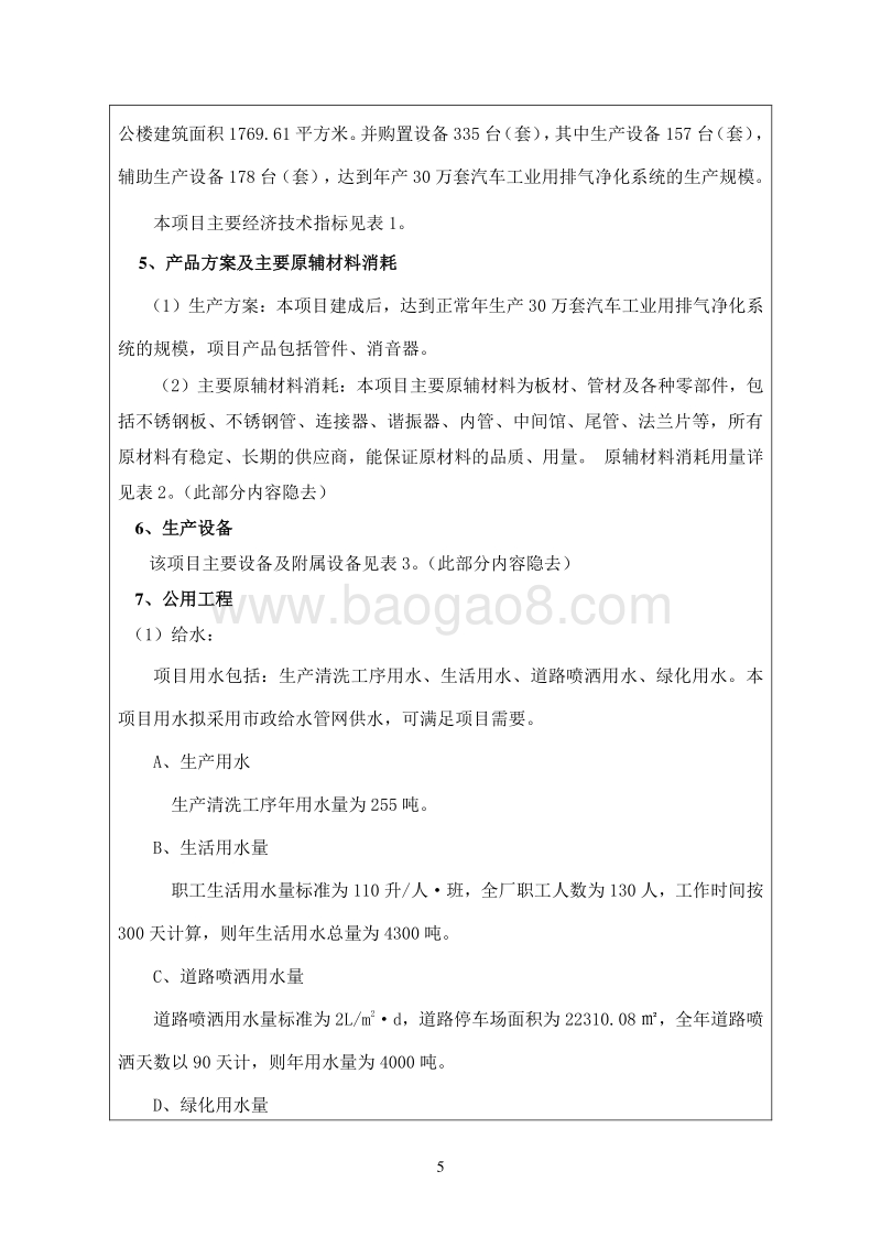 XX公司汽车工业用排气净化系统项目环境影响评价报告表.doc_第5页
