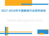 2017-2018年中国微商行业研究报告.pptx
