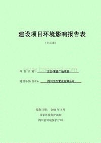 XX广场项目环境影响评价报告书.pdf