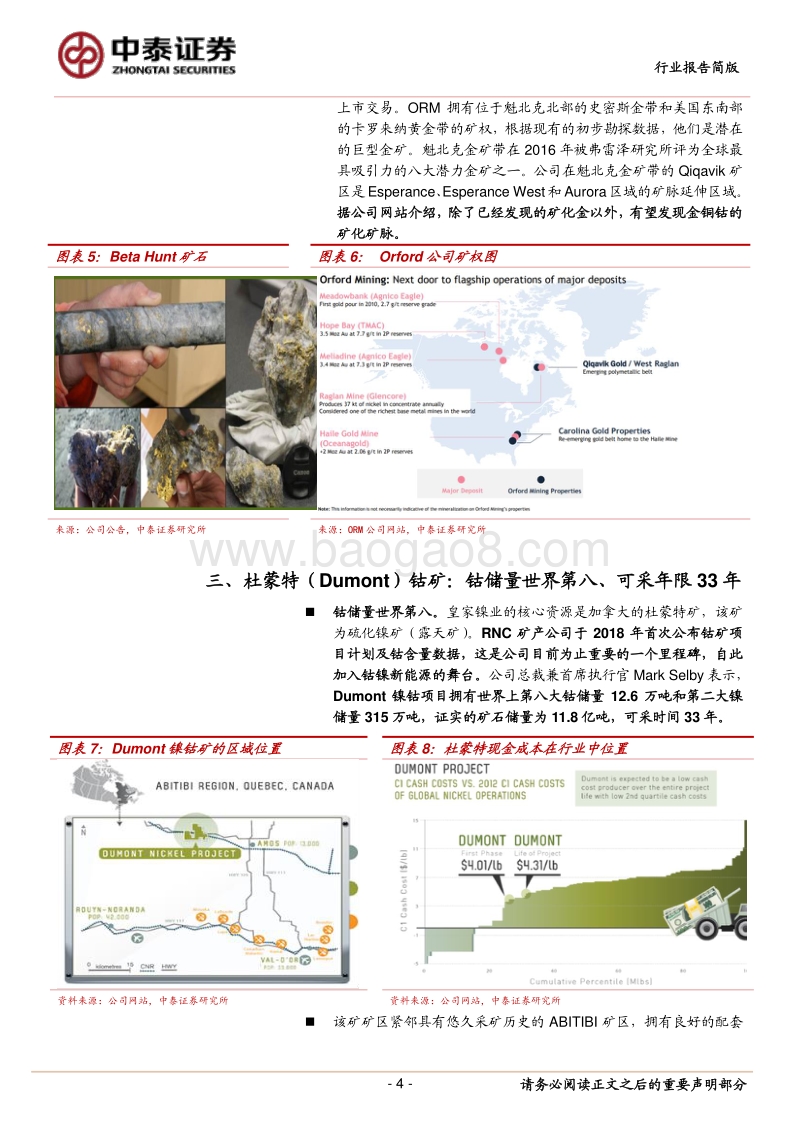 全球钴项目观察3：RNC-拟募资10亿美元，重启Dumont镍钴项目.pdf_第4页