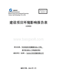 XX厂废手机电池环境影响评价报告书.doc
