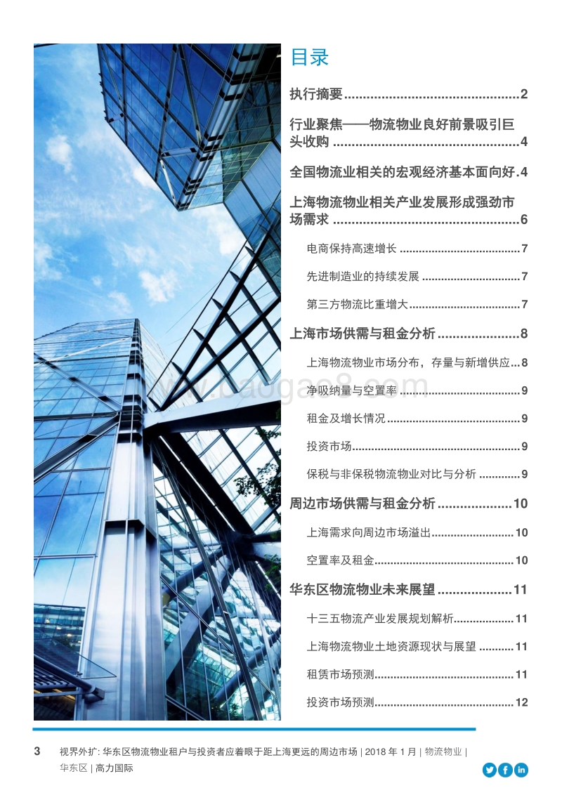 2018视界外扩：华东区物流物业租户与投资者应着眼于距上海更远的周边市场.pdf_第3页