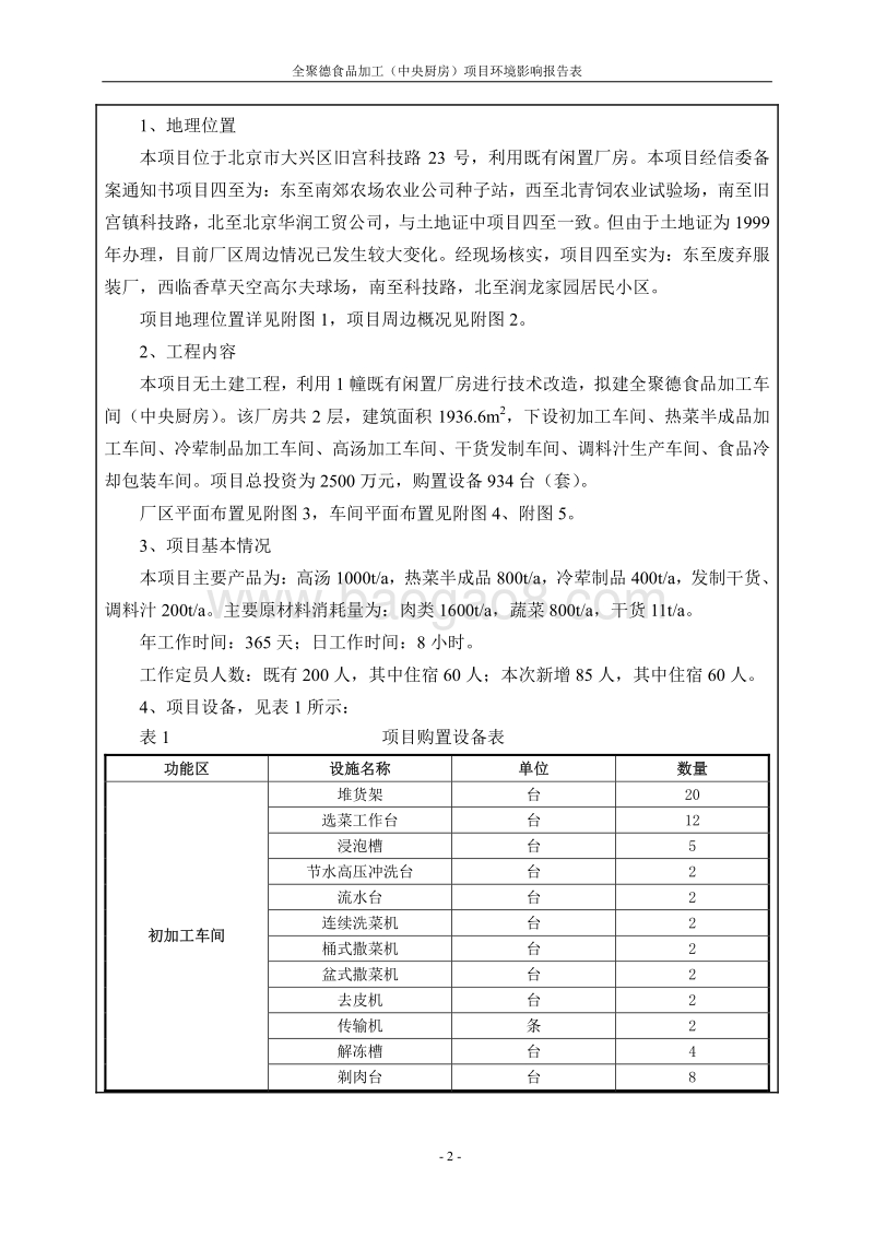 XX食品加工（中央厨房）项目环境影响报告表.pdf_第3页