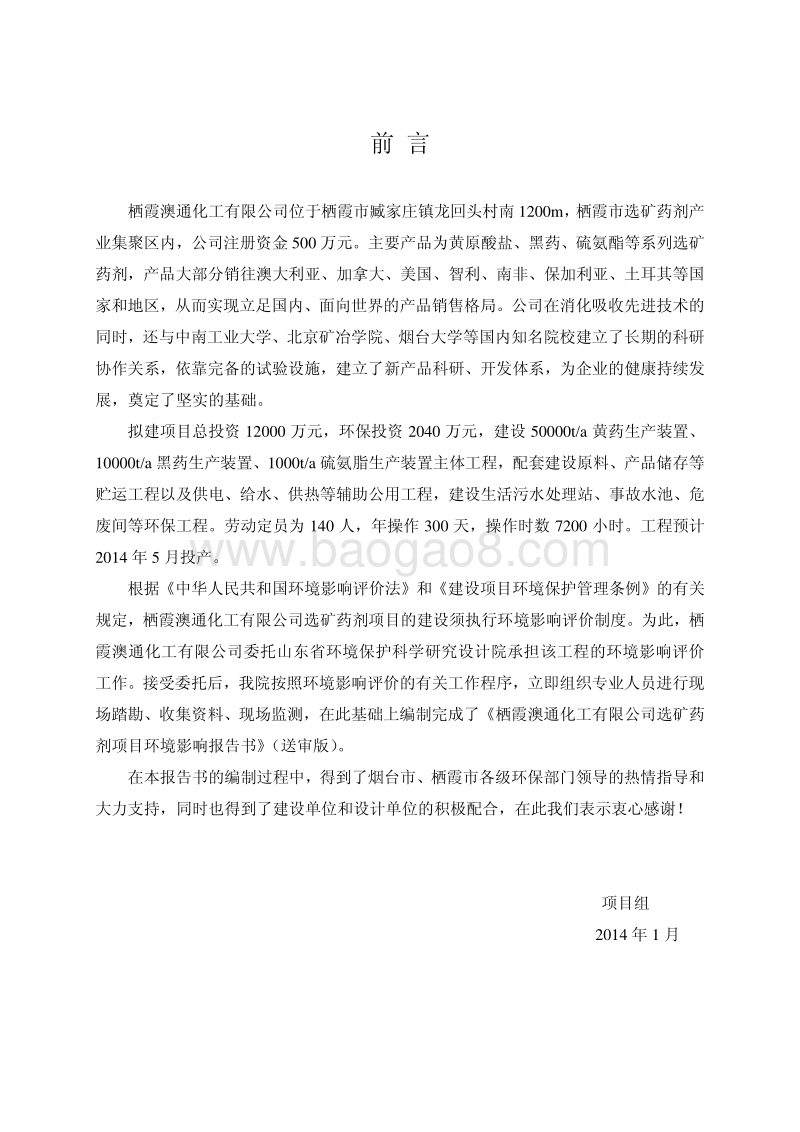 XX市 化工有限公司选矿药剂项目环评环境影响报告书.pdf_第4页