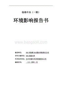 XX市临港中央环境影响报告书.doc