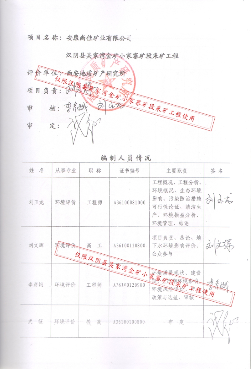 XX省金矿小家寨矿段采矿工程环境影响报告书.pdf_第4页