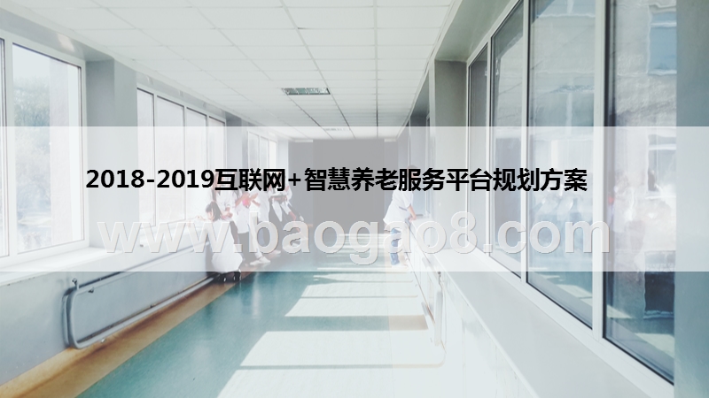 2018-2019互联网+智慧养老服务平台规划方案.pptx_第1页