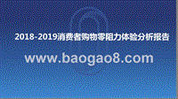 2018-2019消费者购物零阻力体验分析报告.pptx