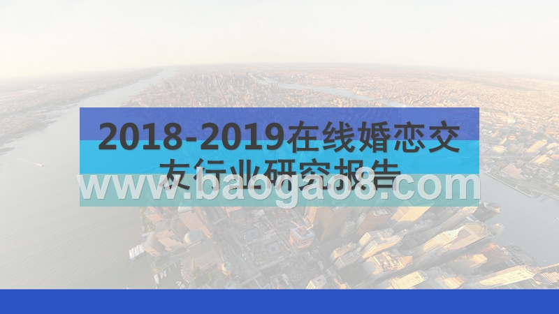 2018-2019在线婚恋交友行业研究报告.pptx_第1页