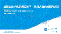 2018-2019中国职场人群用户画像分析报告.pdf