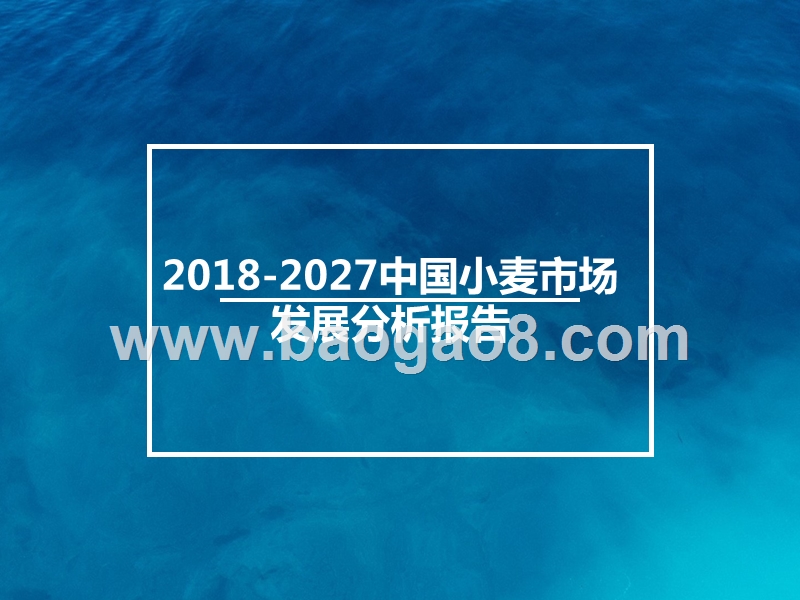 2018-2027中国小麦市场发展分析报告.pptx_第1页