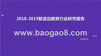 2018-2019智适应教育行业研究报告.pptx