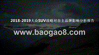 2018-2019大众SUV战略对自主品牌影响分析报告.pptx