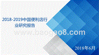 2018-2019中国便利店行业研究报告.pptx