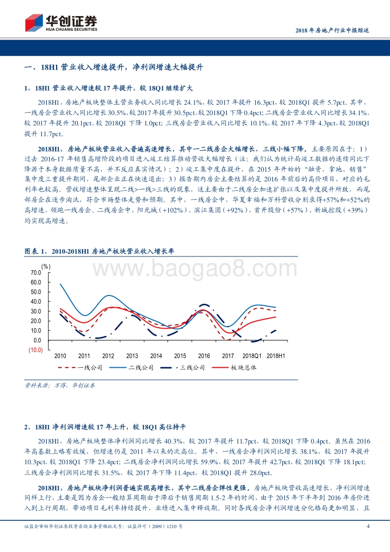 2018年房地产行业中报综述：行业结算量质双升，业绩持续高增有保证.pdf_第4页