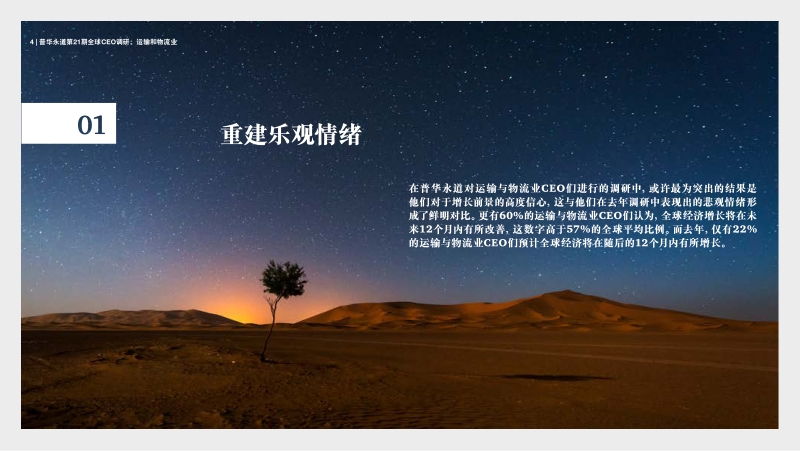 第21期全球CEO调研：重建信心：运输与物流业调研结果摘要.pdf_第4页